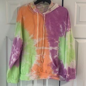 XL Tie-Dye Pastel Hoodie